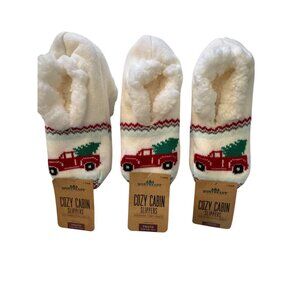 NWT Northeast Outfitters Cozy Cabin Slippers Youth 10K-4 Includes 3 Pairs